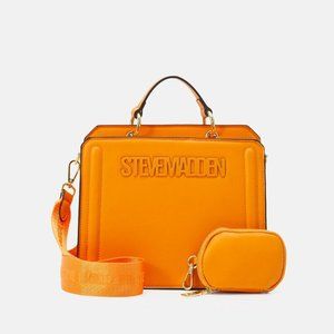 STEVE MADDEN BEVELYN TIK TOK VIRAL CROSSBODY BAG COIN PURSE/ AIR POD ORANGE NWT